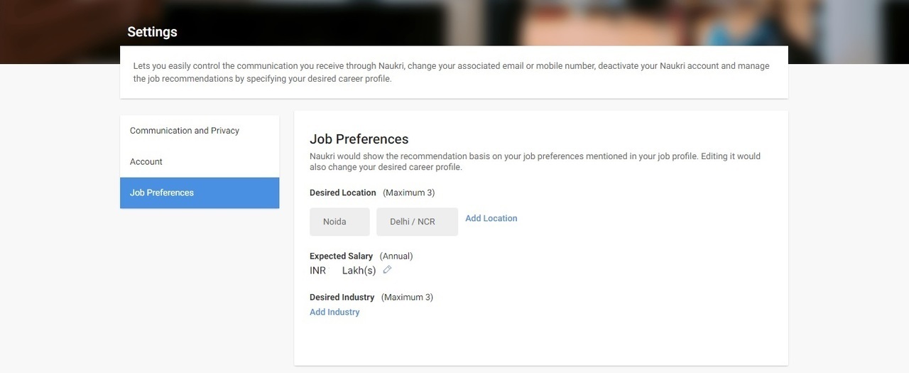 job-preferences