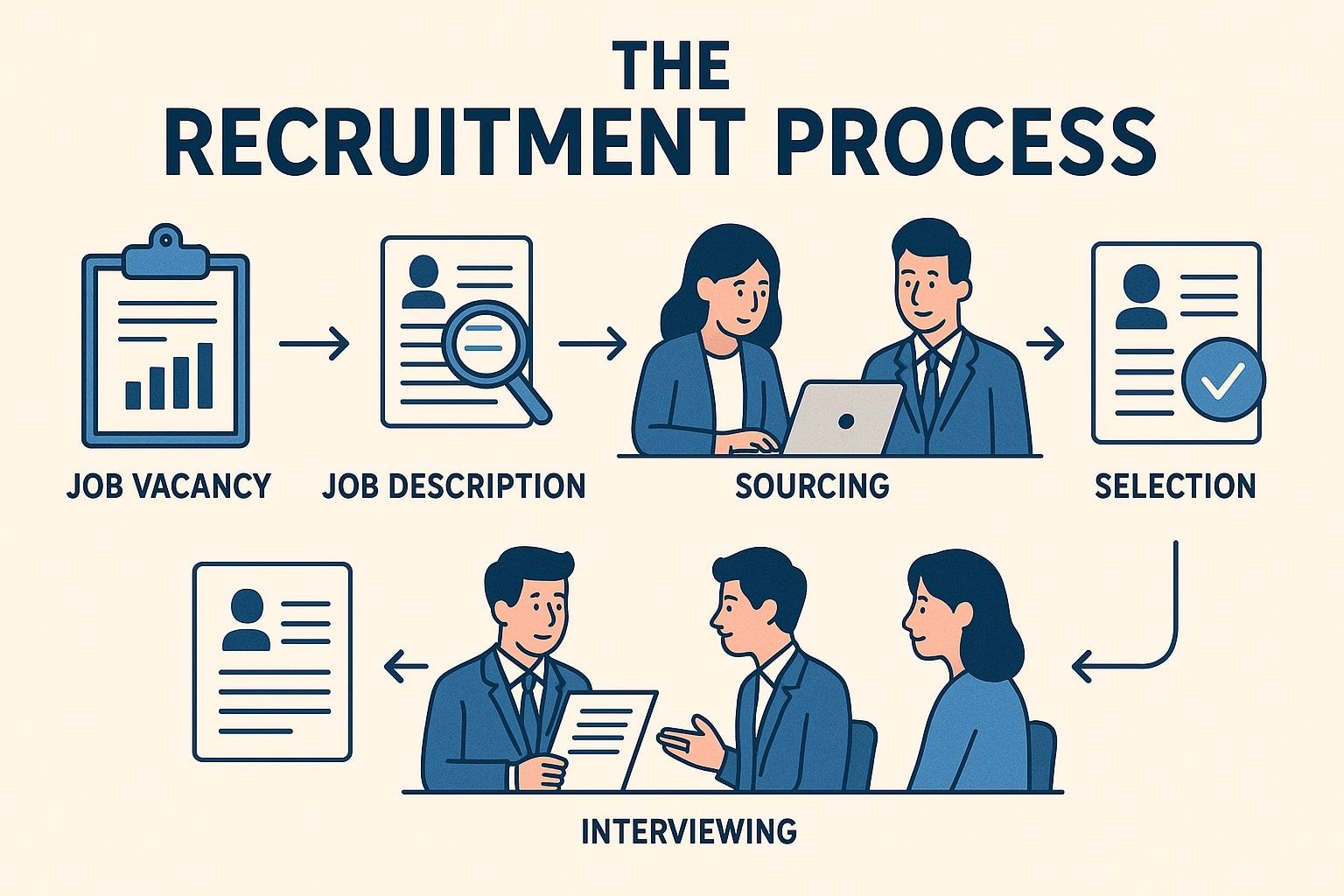 Understanding the Recruitment Process in HRM: Stages, Types, and Key Differences