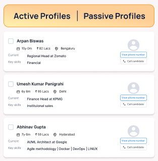 Active and passive premium profiles in a single PremiumX view