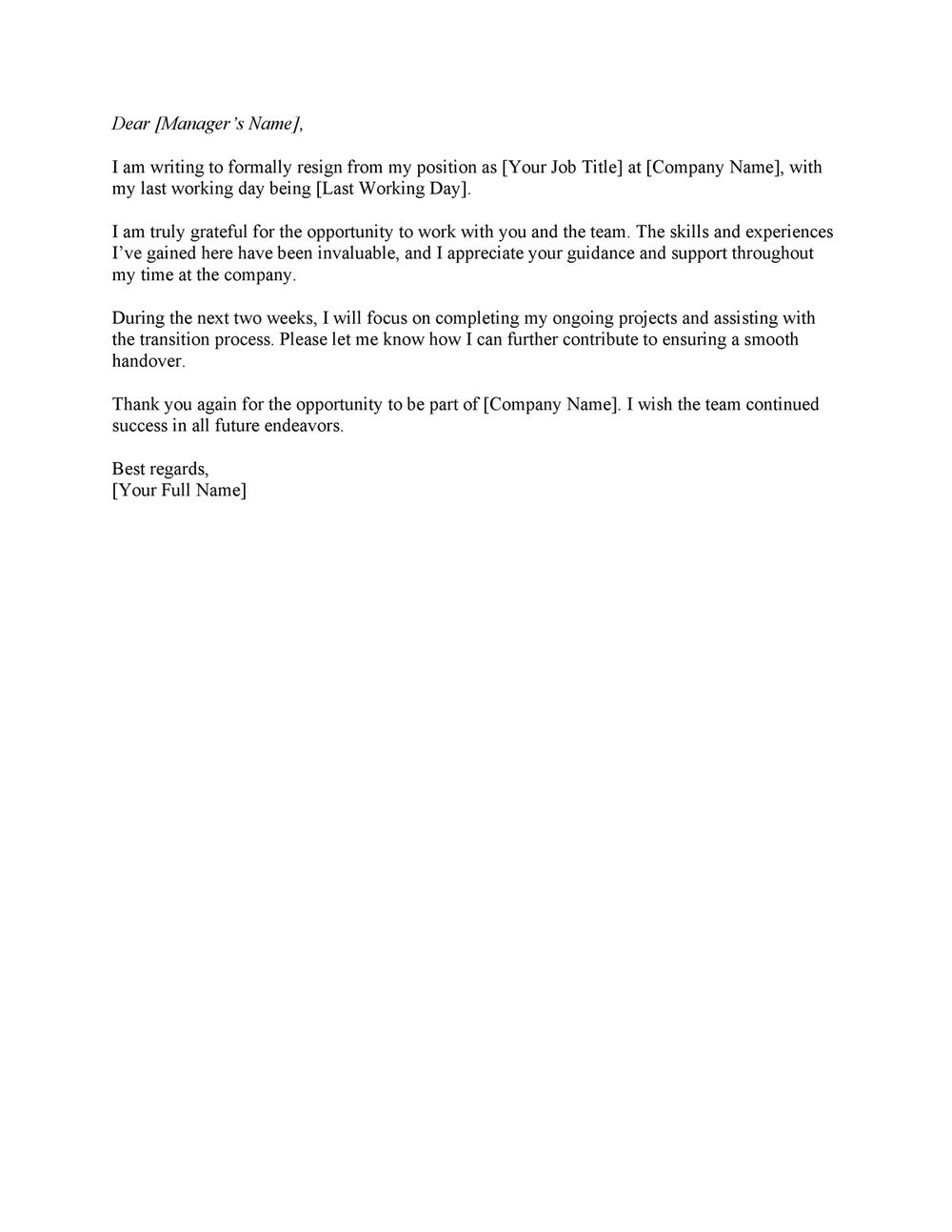How to Write a Two Weeks Notice Letter?