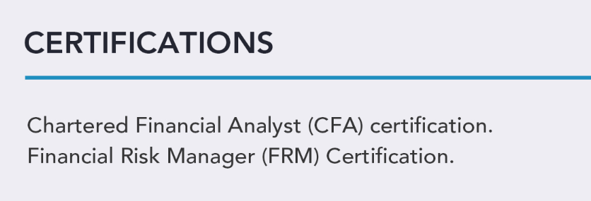 first job resume certification