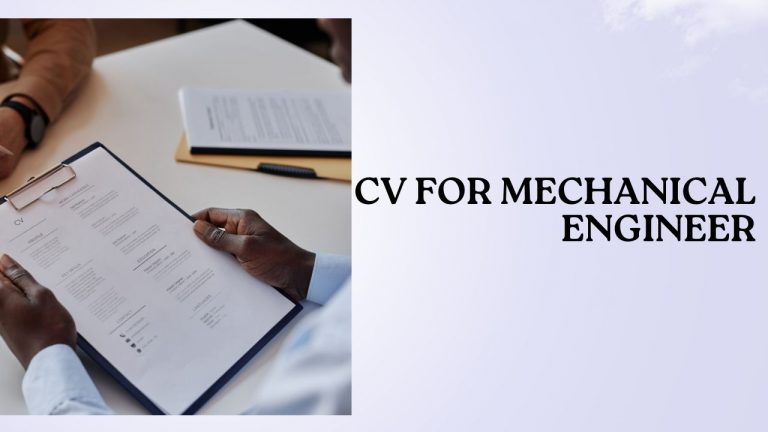 Best CV Resume for Mechanical Engineer Freshers