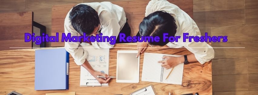 digital marketing resume for freshers